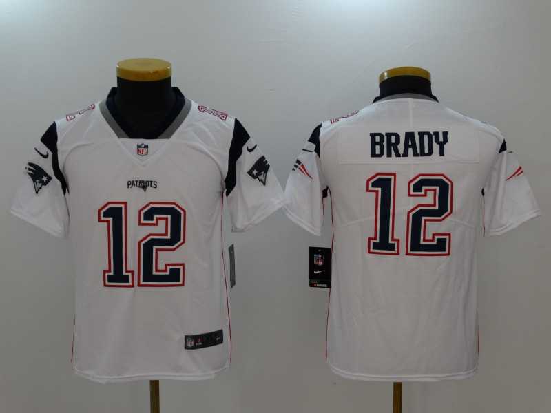 Youth Nike New England Patriots #12 Tom Brady White Vapor Untouchable Player Limited Jersey,We sell and wholesale Youth Nike New England Patriots #12 Tom Brady White Vapor Untouchable Player Limited Jersey on line form chian!
